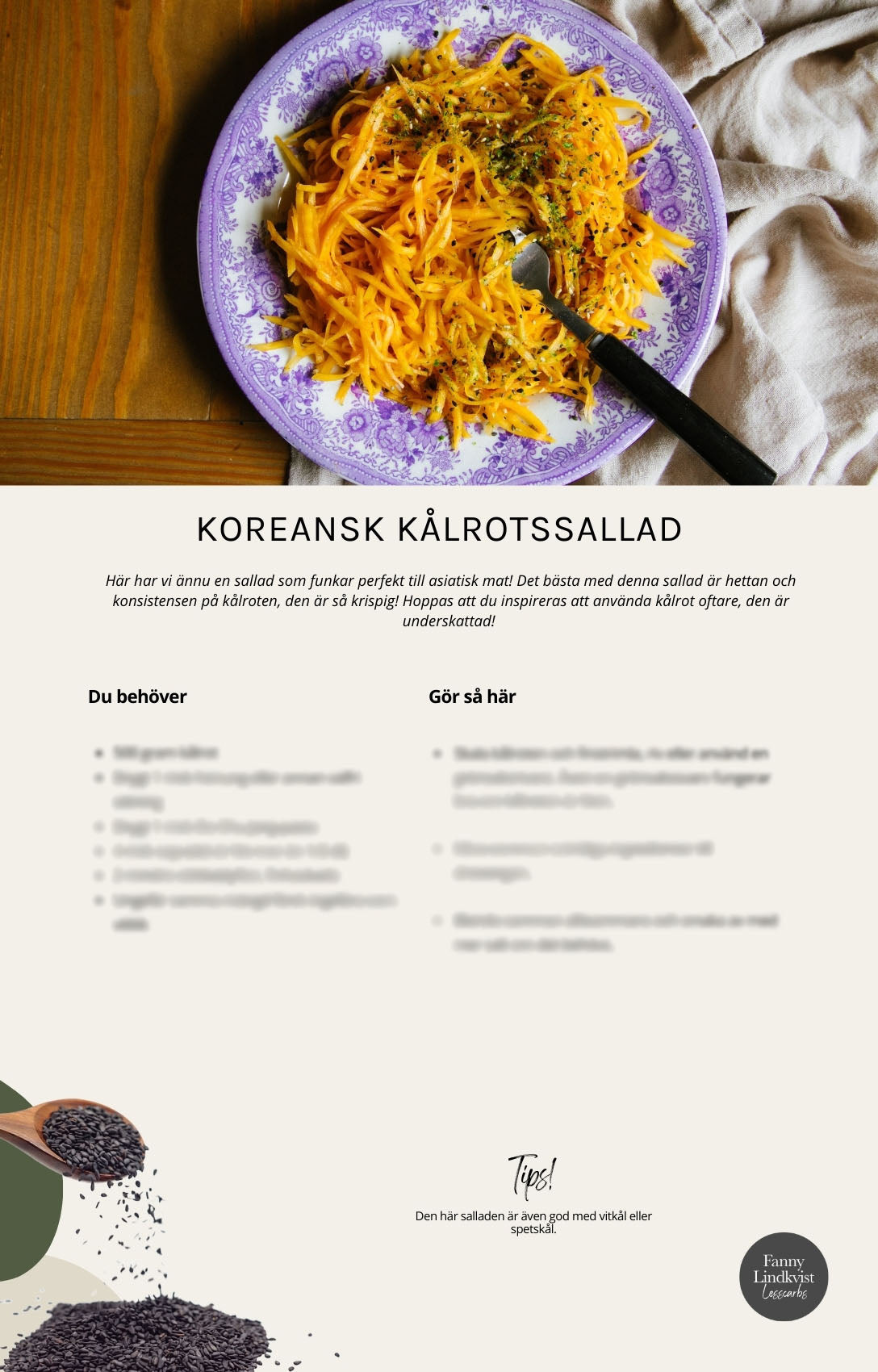 Sallader för flera dagar