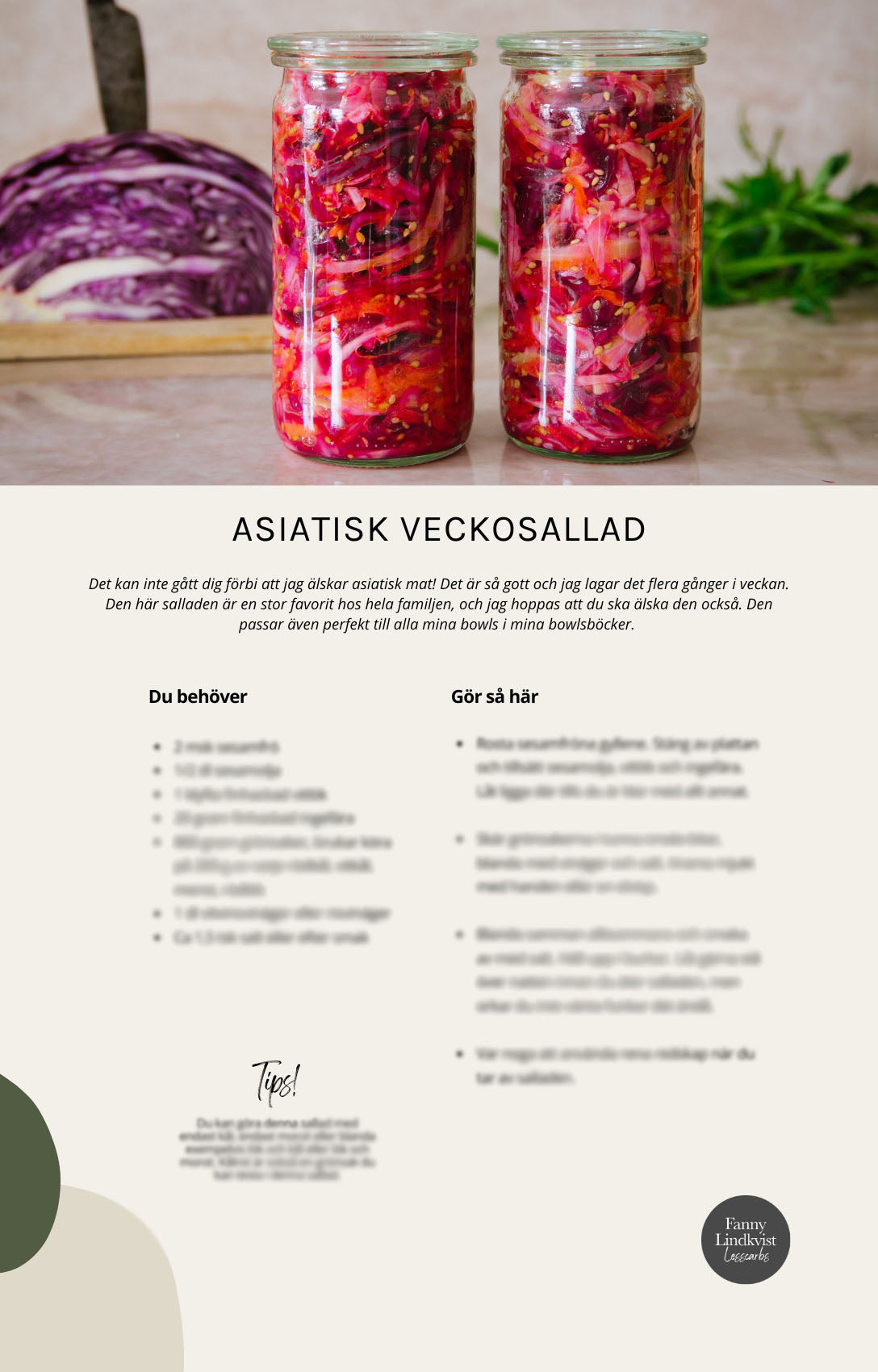 Sallader för flera dagar